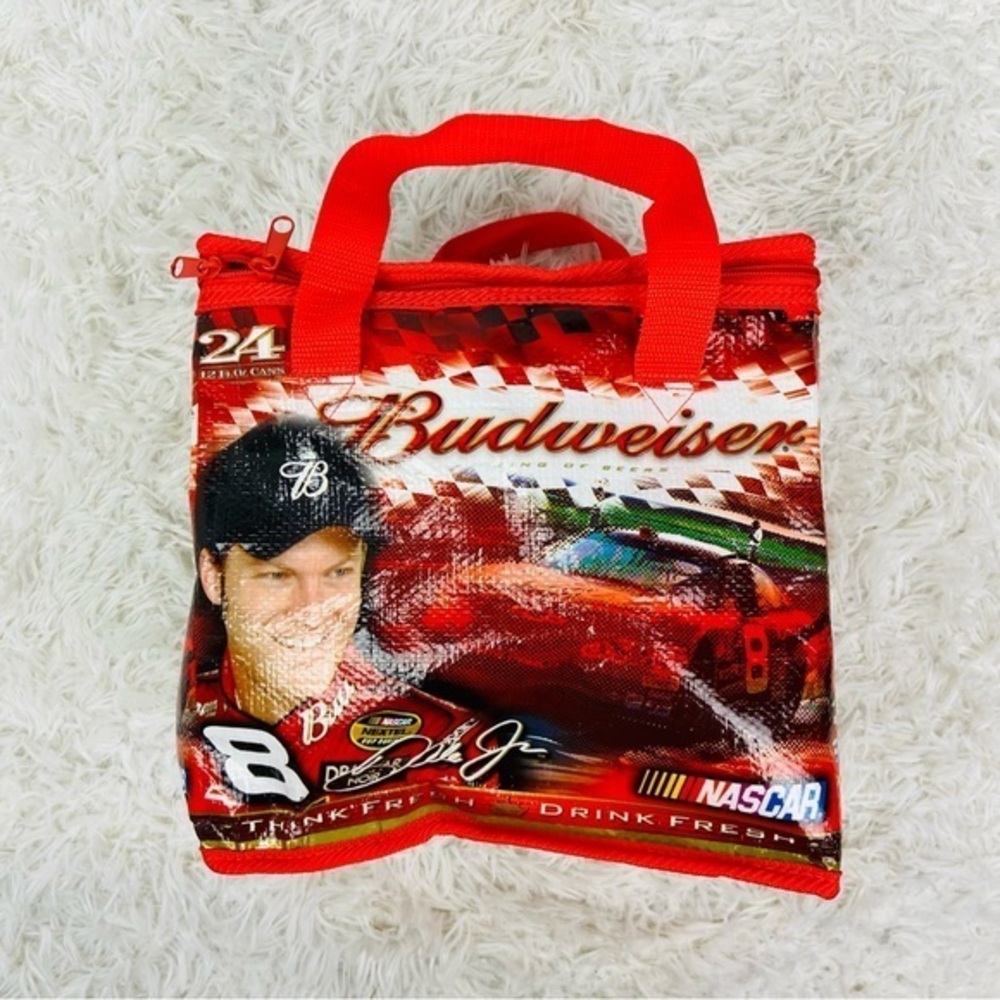 NASCAR BUDWEISER red Dale Earnhardt Junior #8 racing car insulated cooler